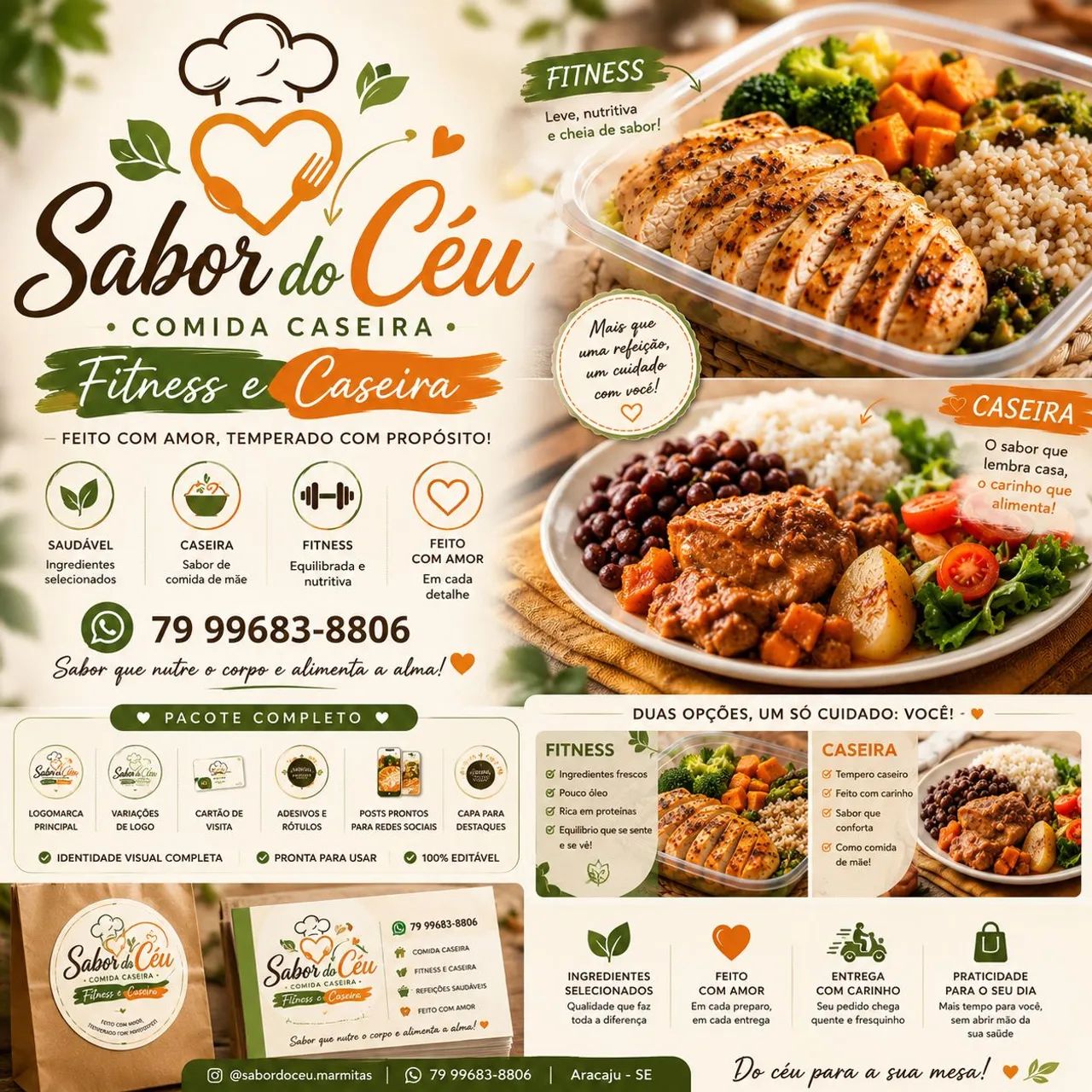 Comida caseira sabor do céu..ftiness e tradicionais