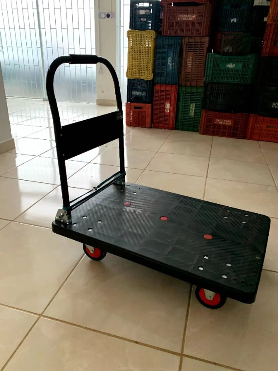 Carrinho de carga plataforma dobrável - Foto 2