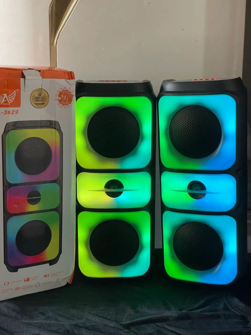 Caixa de som Bluetooth nova 50w pra vim fazer a retirada no local  - Foto 2