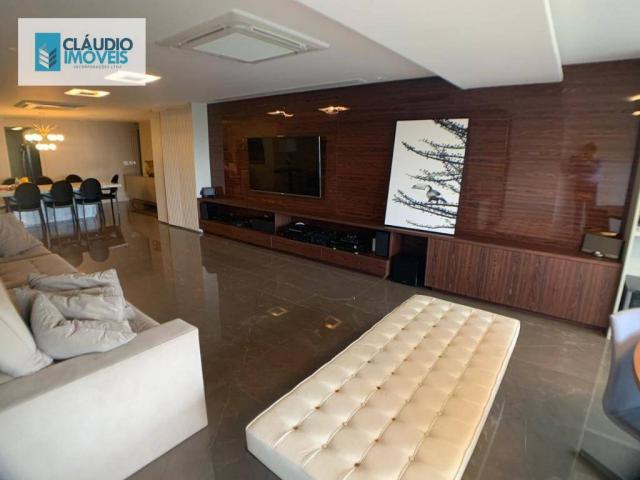 Apartamento com 4 dormitórios à venda, 203 m² por r$ 1.600.000 - jatiúca - maceió/al
