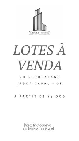 Lotes à venda Sorocabano