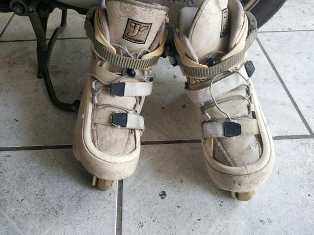 Patins/roller de manobras + equipamentos de segurança - Foto 4