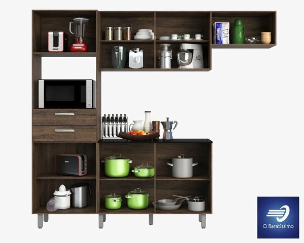 Cozinha com 7 portas 2 gavetas #FreteGRÁTIS* #Garantia #Lacrado - Foto 4