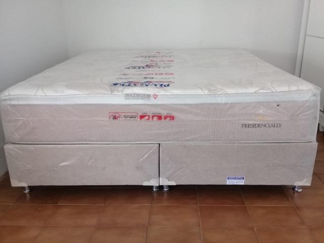 Cama king size molas enscadas individualmente de 2999 por 1999 nos cartoes - Foto 5