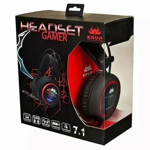 Fone De Ouvido Headset Game Usb Microfone Knup Kp-401 Novo - Foto 3