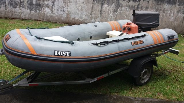 Barco Inflável Flexboat SR 12 motor Yamaha 40hp