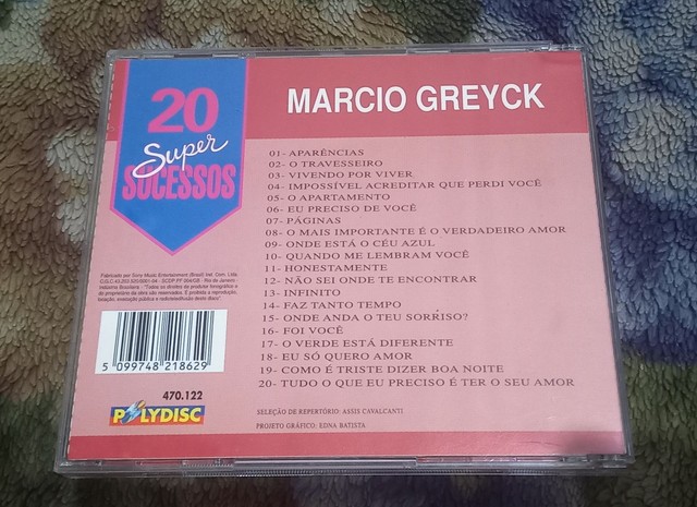 Cd Marcio Greick  20 Super Sucessos (excelente estado/praticamente novo) - Foto 2