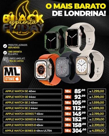 Relógio Apple Watch Series 7/8/SE/Ultra A partir de R$1.299,00 em até 18x -  Computadores e acessórios - Centro, Londrina 1234579456