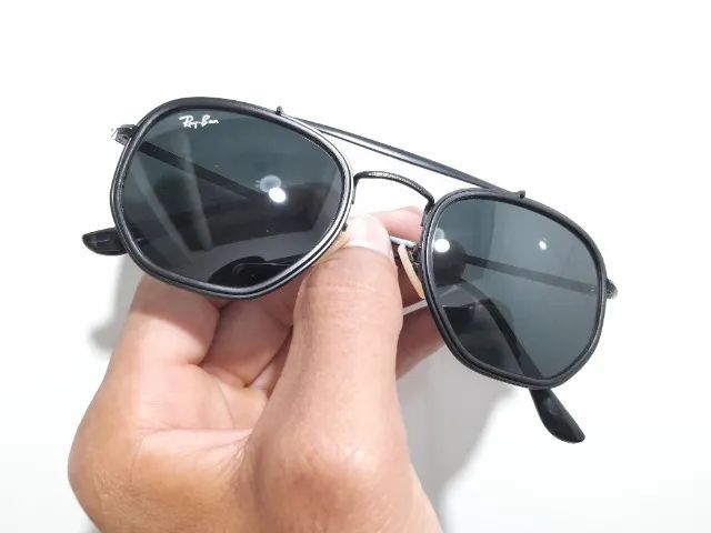Óculos de sol Ray-Ban Mashall preto  - Foto 5