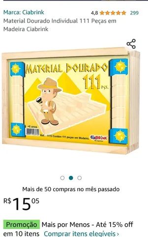Material Dourado 611 Peças em Madeira Ciabrink