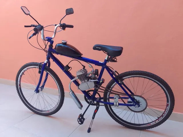 Bicicleta Azul Motorizada 80cc Aro 26, Produto Masculino Bicicleta Nunca  Usado 77256613