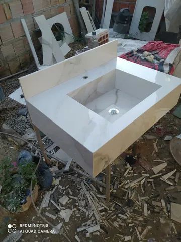 Pia de banheiro de porcelanato  - Foto 3