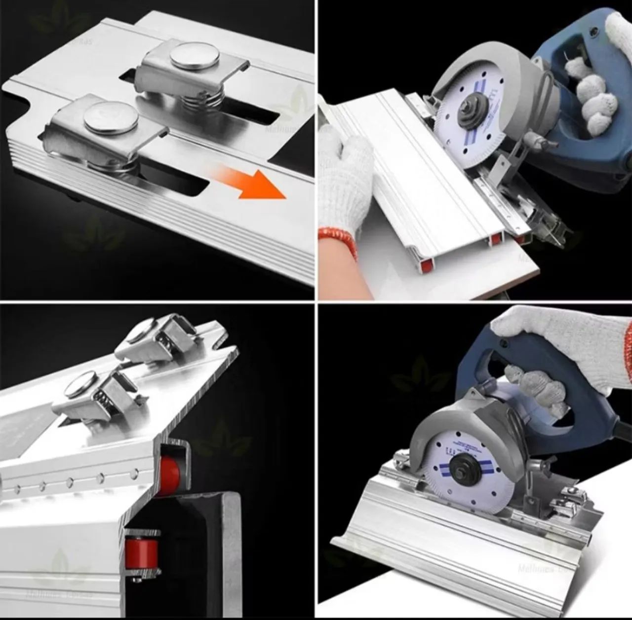  45° Graus Guia de Corter de Azulejo, Porcelanato Manual - Novo - Foto 4