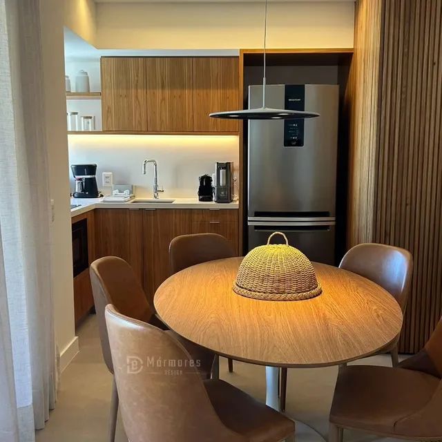 Mesa Saarinen MDF louro freijó 1.60x90  - Foto 5