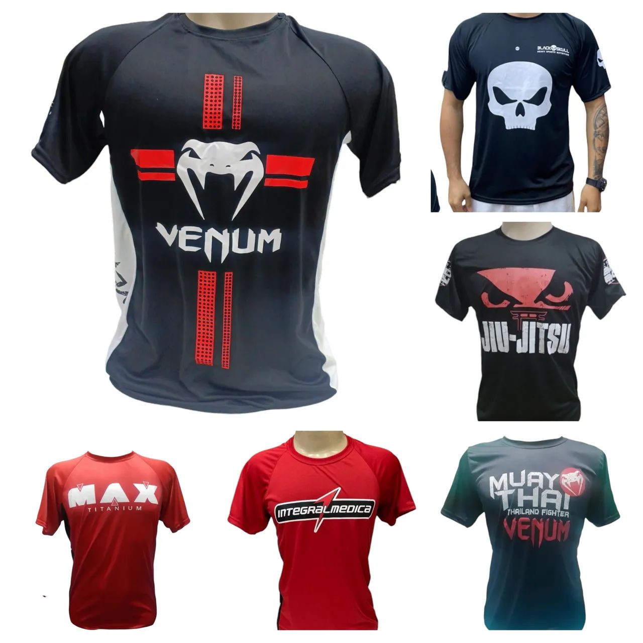Camisas de marca para treinar - Venum, Max, Jiu-Jitsu - Foto 2