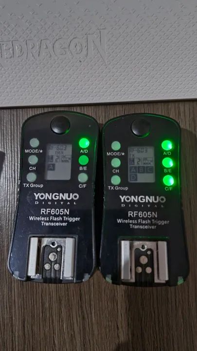 Kit de Flash Wireless Yongnuo Nikon 2 RF605N 1 RF603N - Foto 3
