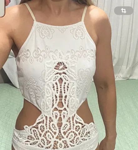 Body branco bordado 