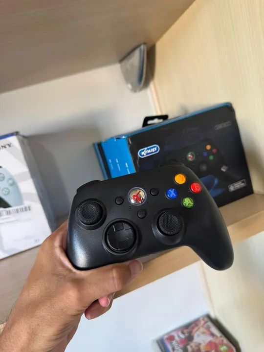 Controle Xbox 360 PC com bateria interna KNUP - Foto 4