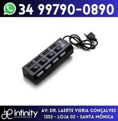 Hub Usb 2.0 com 4 portas