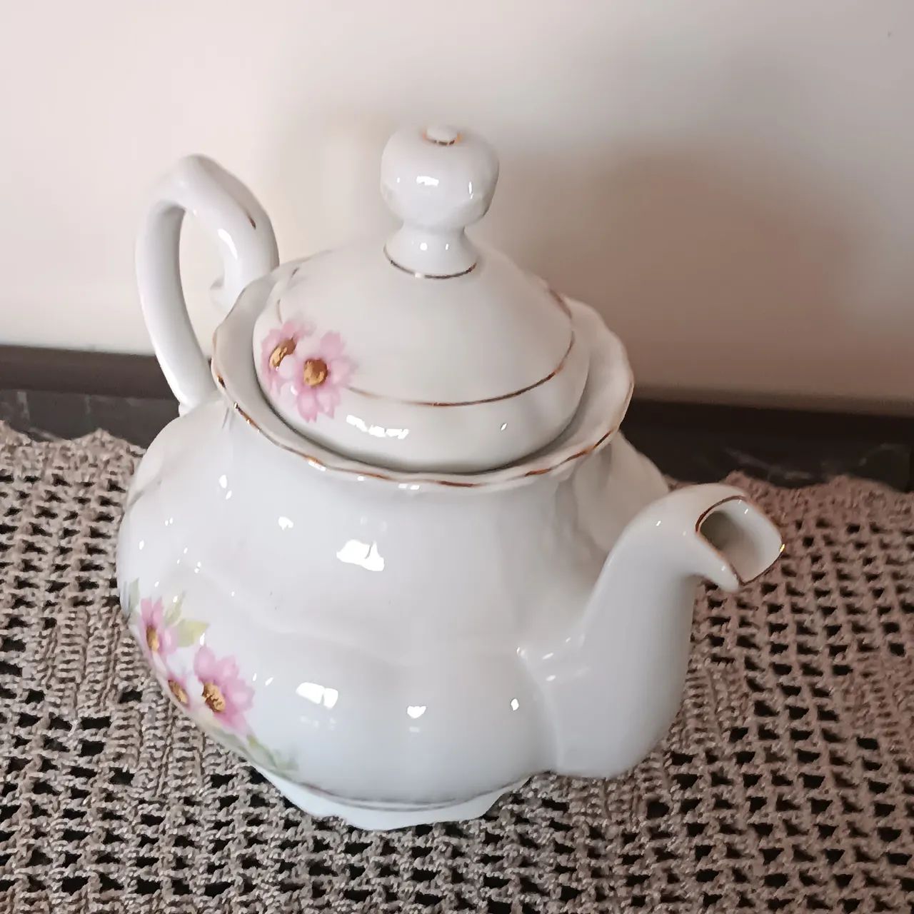 Bule de Chá Antigo em Porcelana  - Foto 3