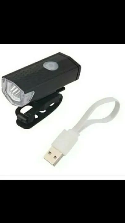 Farol e lanterna traseira de sinalização de Bicicleta LED aceito cartão! - Foto 6