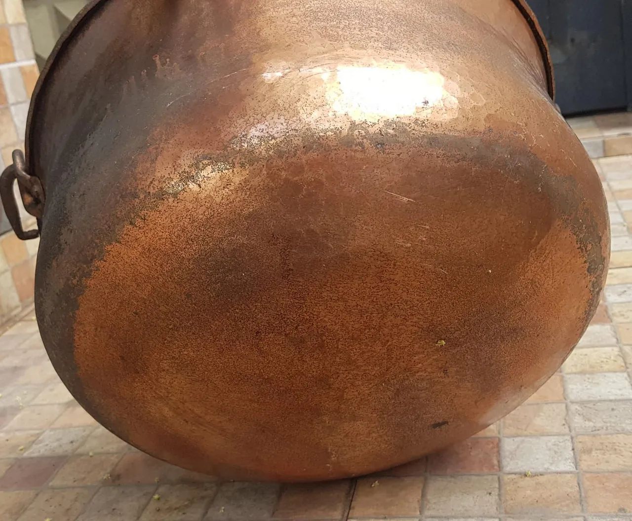Caldeirão de cobre antigo - Foto 3