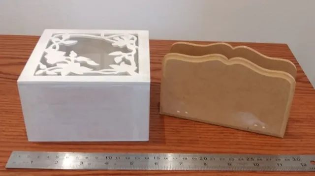 5 Peças em mdf para pintar ou forrar combo