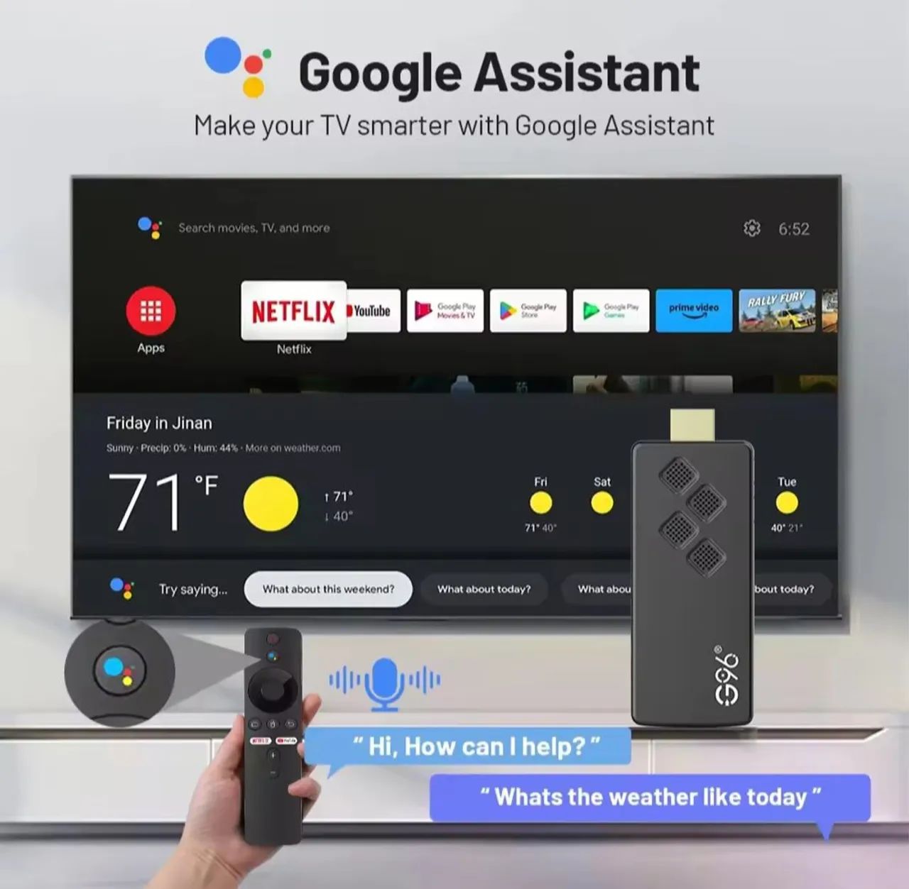 G96 TV Stick 8K Android 13.0 - Novo - Foto 3