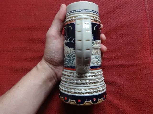 Caneco de chopp Anos 70 Jaeger Pintada a Mão - Foto 6
