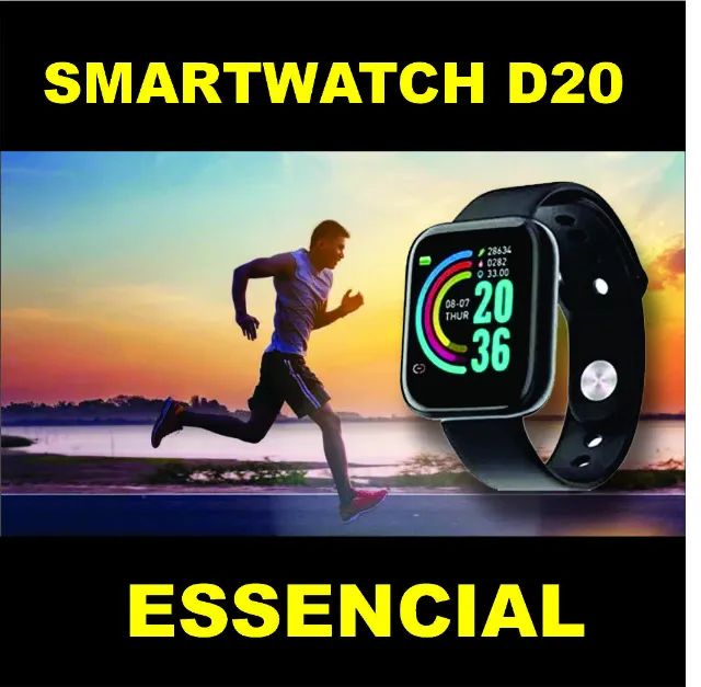 Smartwatch D20 - GRÁTIS: UMA FONTE PARA CARREGAR