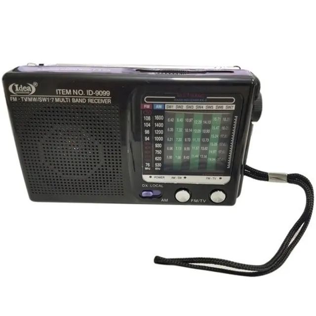 Rádio Portátil Am/fm Com Recepção Para Som De Tv Sw Idea Id-9099