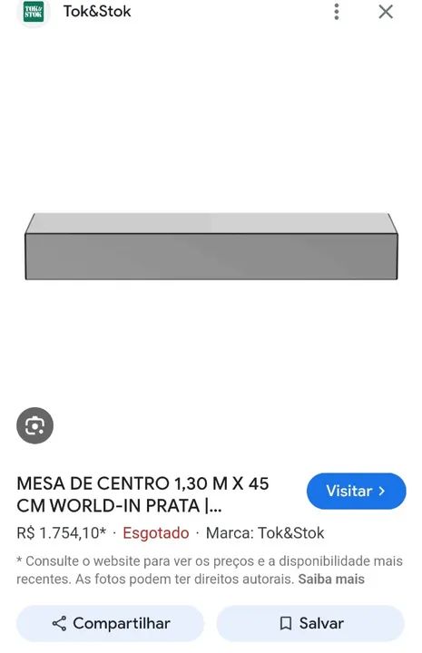 Mesa de centro Word in Tok&Stok  - Foto 3