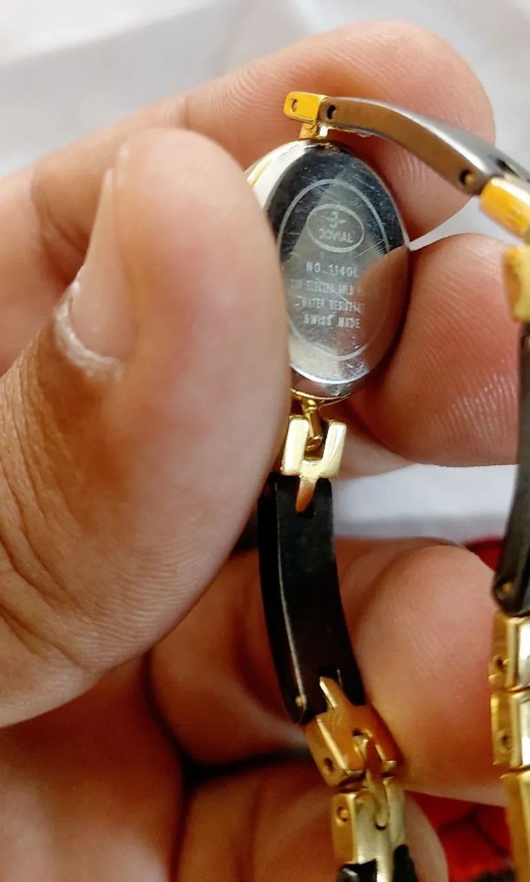 Relógio Jovial Suíço dourado. - Foto 3