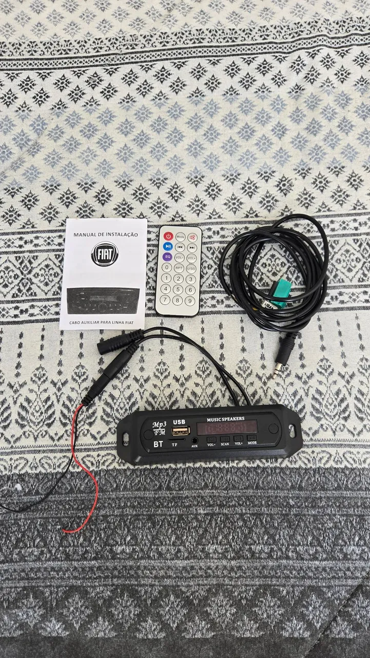 Central Multimídia MP3/USB/Bluetooth para Fiat