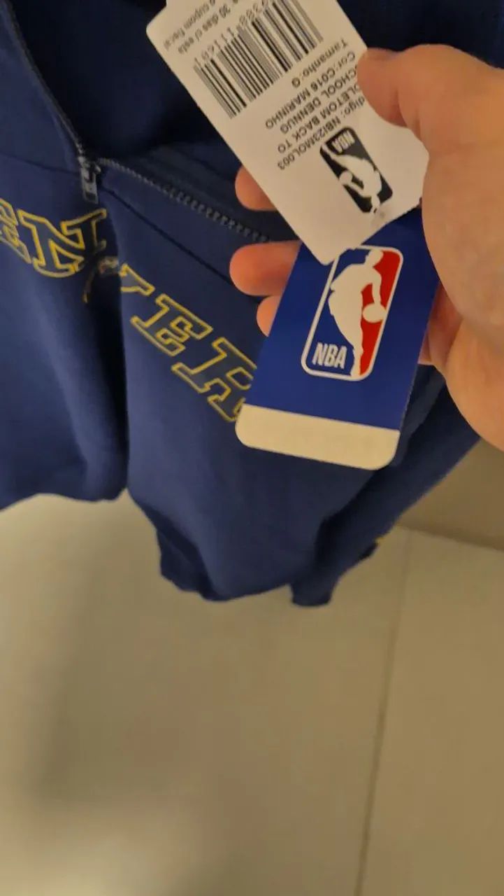 Moletom Canguru Fechado NBA Denver Nuggets Back To School - Foto 2