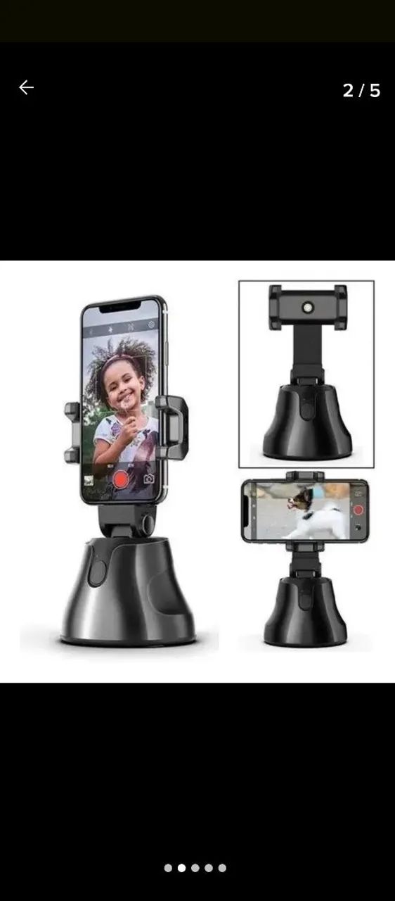 Suporte De Celular Inteligente Com Rastreamento Facial 360º - hm - Foto 4