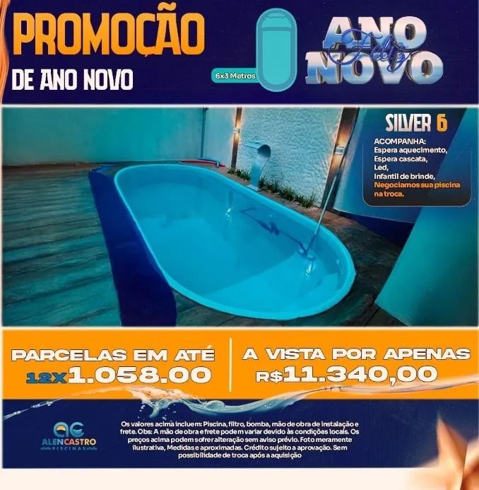 Promoção ! : Piscina 6x3 Metros