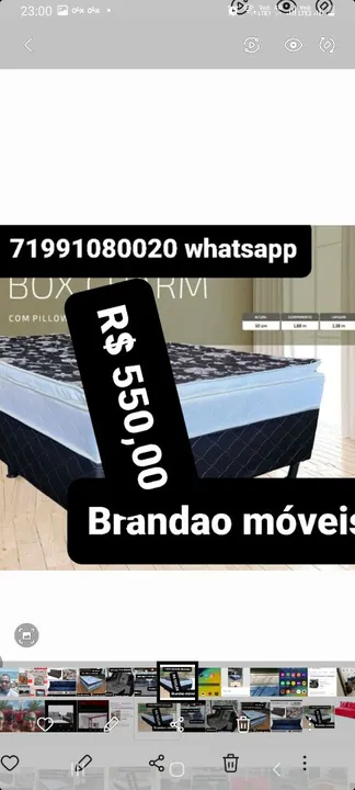 Cama casal comigo R$ 550,00 com dois colchões top pillow Mesa de Jantar bege -