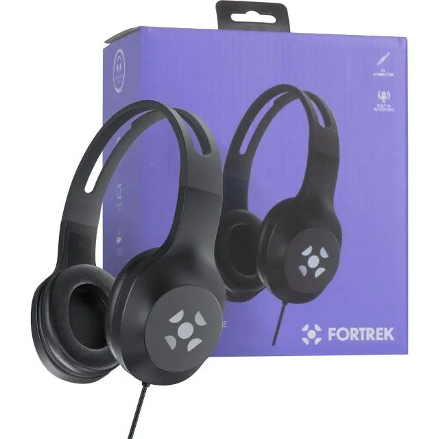 Headset Fortrek Fk 621a Com Microfone Preto *ENTREGA GRÁTIS*