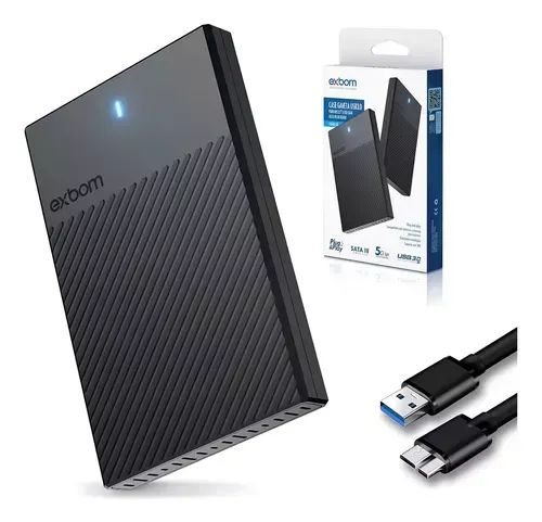 Hd Externo 1tb Usb 3.0, Exbom Cor Preto - Foto 4