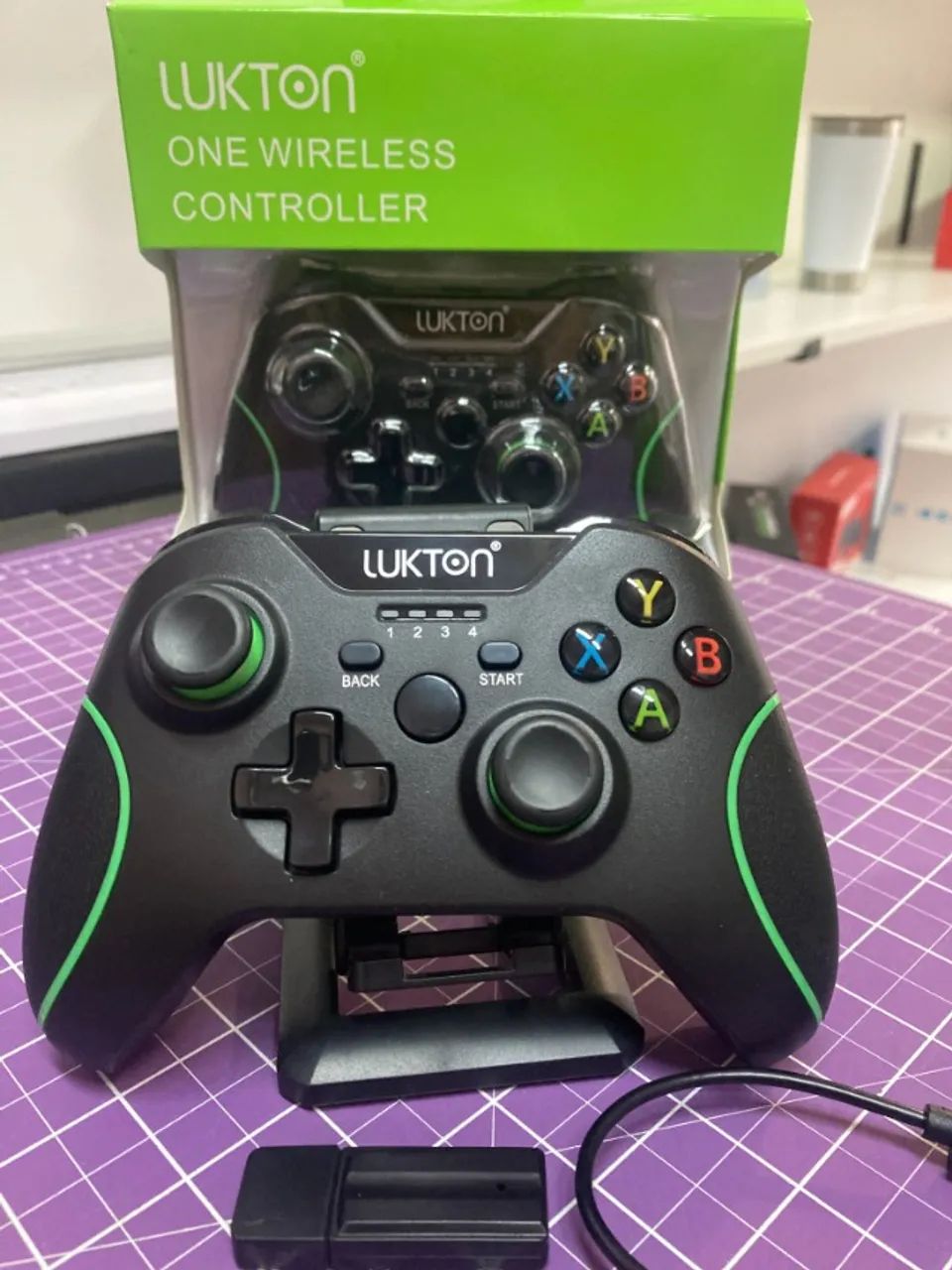 CONTROLE SEM FIO KTS-X01W (F1) COMPATÍVEL COM XBOX ONE, ONE S, ONE X E PC