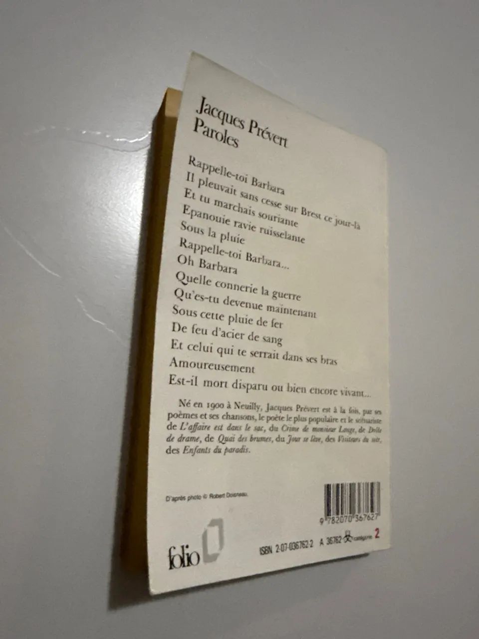 Livro em francês : Jacques Prévert - paroles  - Foto 2