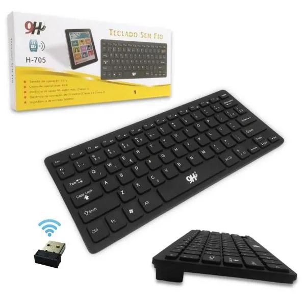 Teclado Sem Fio 9H H-705