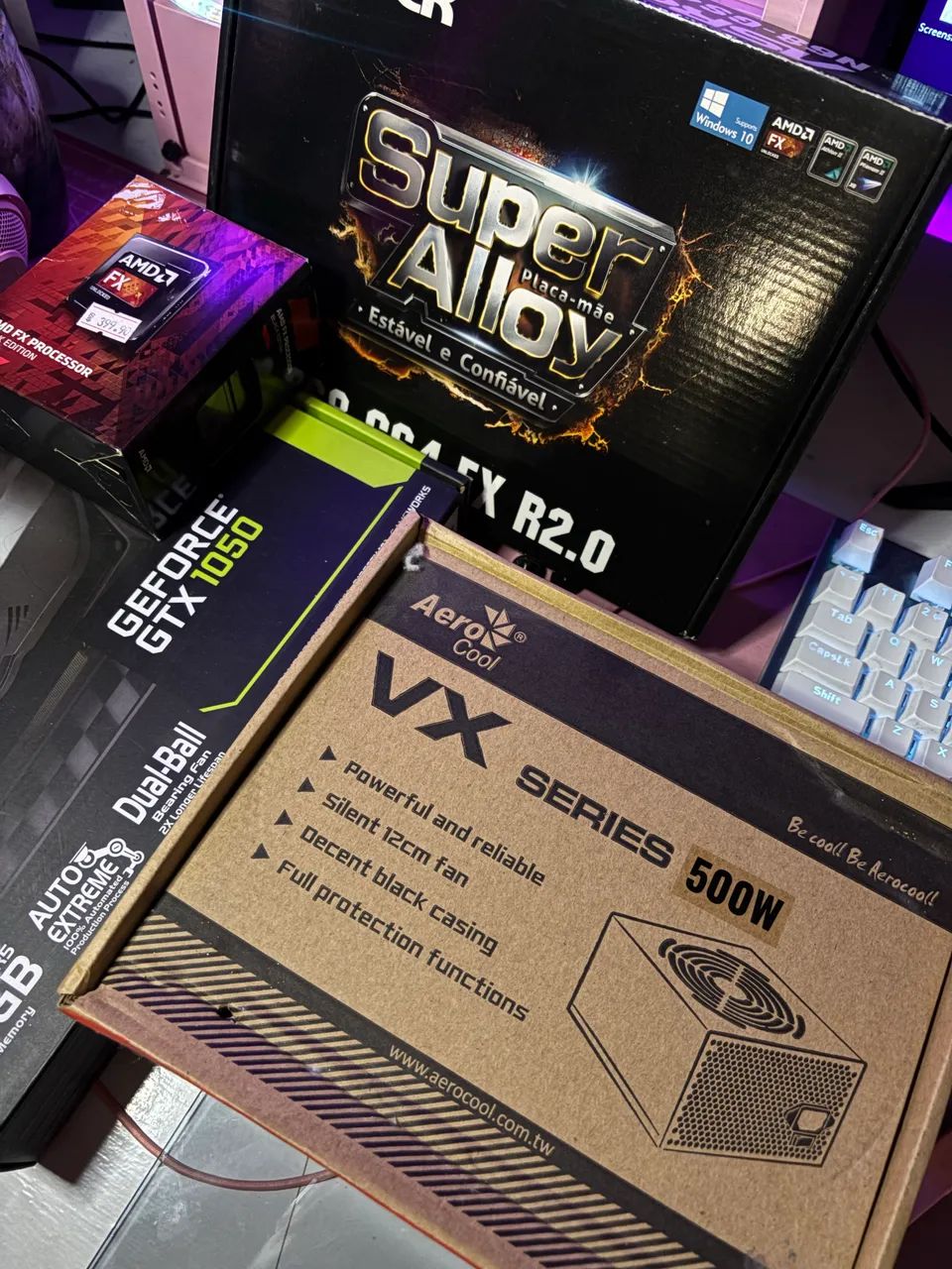 Pc gamer - Placa de vídeo, placa mãe, memória ram, processador e fonte DDR3 - Foto 2