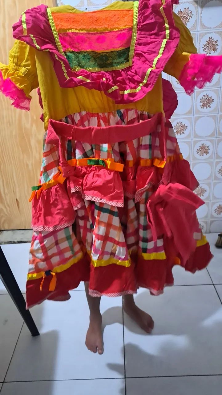 Vestido Infantil Festa Junina