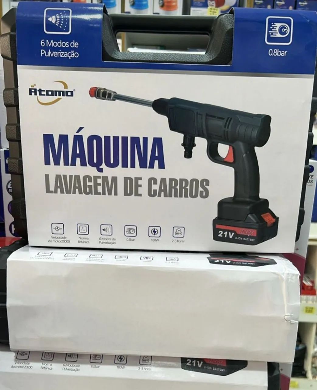 Máquina de Lavar Carros 21V Atomo