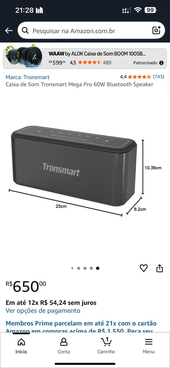 Caixa de som tronsmart, - Foto 3