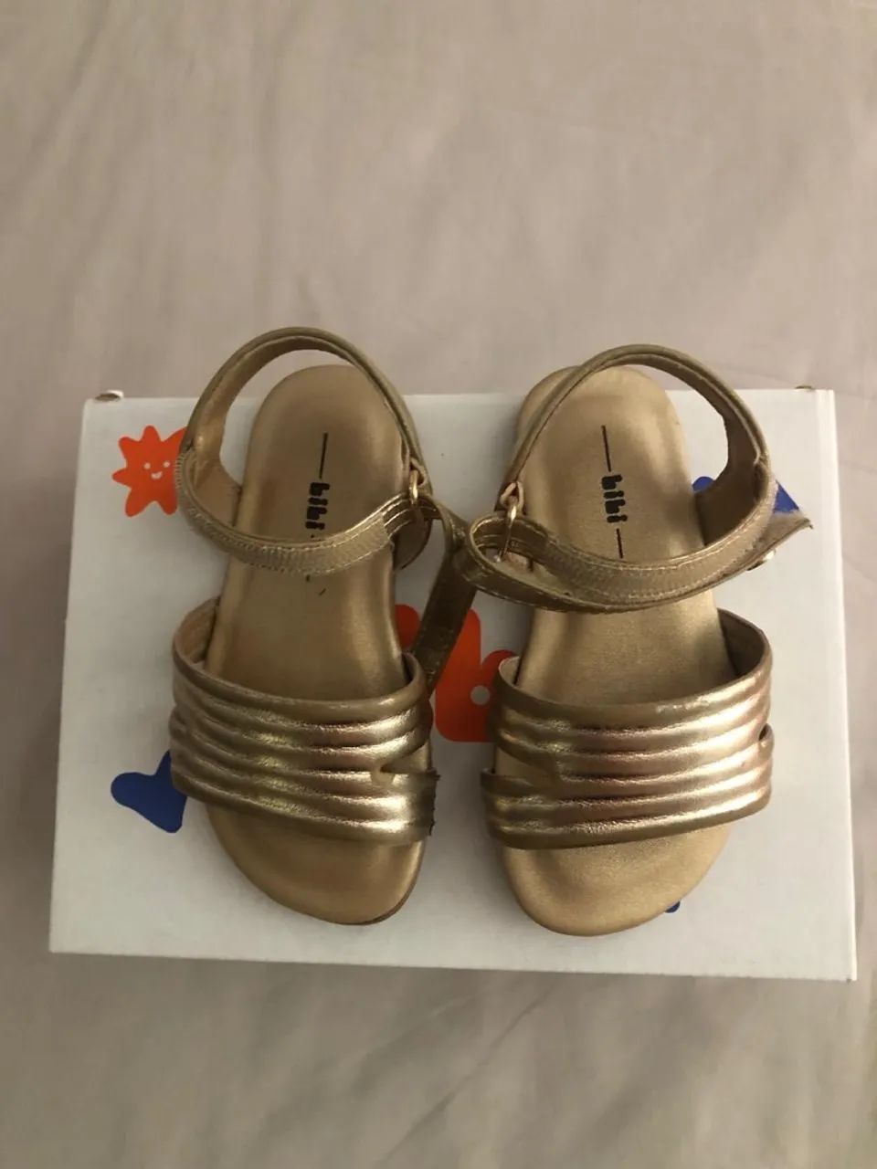 Sandálias Bebê Dourada