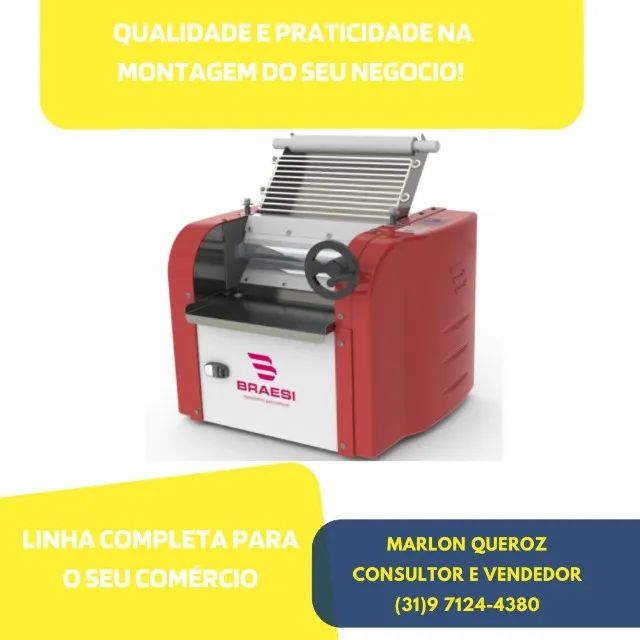 Cilindro de Massas 30 CM Braesi Novo