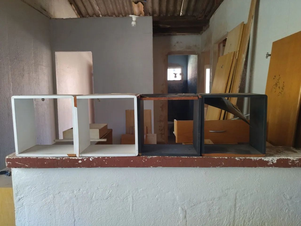Nichos de madeira para decoração